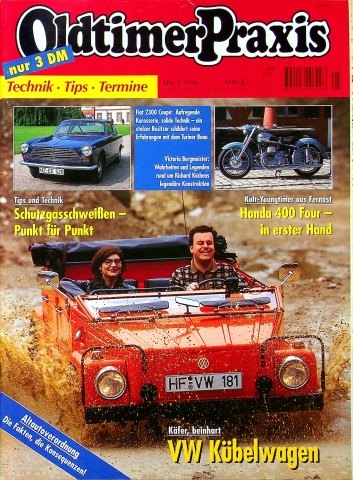 Deckblatt Oldtimer Praxis (05/1998)